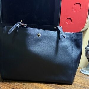 Tory Burch Black Leather Tote